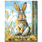 Paint by Numbers Animal Art Field Hare Portrait