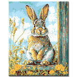 Paint by Numbers Animal Art Field Hare Portrait