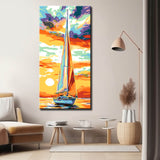 Painting by Numbers Sailboat in The Sunset