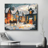 Painting by Numbers Christmas Atmosphere on The Farm