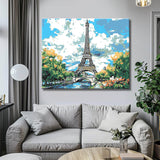 Paint by Numbers Paris Eiffel Tower in Summer