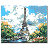 Paint by Numbers Paris Eiffel Tower in Summer