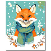 Painting by Numbers Fox in Winter