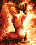 Painting by Numbers Nude Sitting Woman