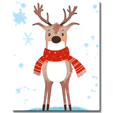 Painting by Numbers Deer with Scarf