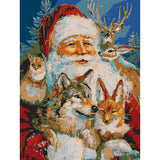 Painting by Numbers Santa Claus and His Friends