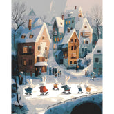 Painting by Numbers Rabbit Family in Winter