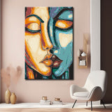 Painting by Numbers Abstract Art Faces Urban World Conversation