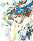 Painting by Numbers Abstract Art Woman Fantasy Shape