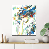 Painting by Numbers Abstract Art Woman Fantasy Shape
