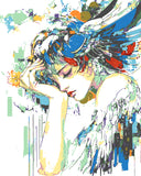 Painting by Numbers Abstract Art Woman Fantasy Shape