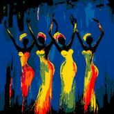 Painting by Numbers Africa Women Dance