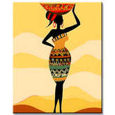 Paint by Numbers African Art Carrier