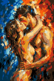 Painting by Numbers Nude Love Couple intimate Love