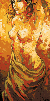 Painting by Numbers Nude Woman Abstract