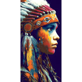 Painting by Numbers Woman Native American