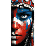 Painting by Numbers Woman Native American Tradition