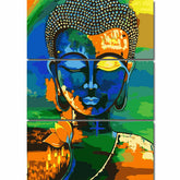 Sleeping Buddha Painting Art- 3-Panel (Triptych)