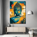 Sleeping Buddha Painting Art- 3-Panel (Triptych)