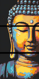 Painting by Numbers Sleeping Buddha Tradition- 3-Panel (Triptych)