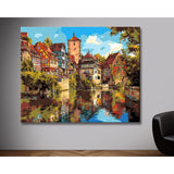 Painting by Numbers Schwaebisch Hall Half-Timbered Old Town