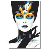 Painting by Numbers Modern Art Woman Colorful Face