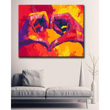 Painting by Numbers Modern Art Hands
