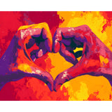 Painting by Numbers Modern Art Hands