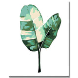 Paint by Numbers Banana Leaf