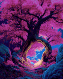 Paint by Number Fantasy Tree