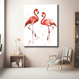 Paint by Numbers Flamingos