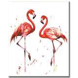 Paint by Numbers Flamingos