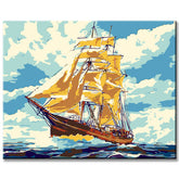 Painting by Numbers Sailing Ship in The Storm