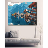 Painting by Numbers Location At The Mountain Lake