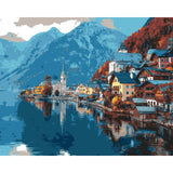 Painting by Numbers Location At The Mountain Lake