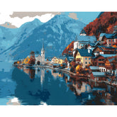 Painting by Numbers Location At The Mountain Lake