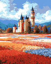 Paint-By-Numbers Sea Of Flowers