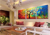 Painting by Numbers Tree with Lanterns Triptych