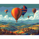 Paint by Numbers for Adults Hot Air Balloons in The Sky