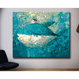 Paint by Numbers for Adults Animals Blue Fish