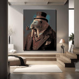 Painting by Numbers Animals Walrus with Pipe