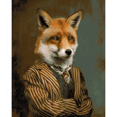 Painting by Numbers Funny Animals Fox with Jacket
