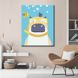 Painting by Numbers for Adults Animals Hippopotamus