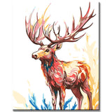 Painting by Numbers Pictures Moose Art Rose