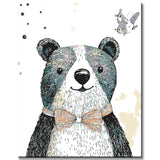 Paint by Numbers for Adults Animals Comic Bear
