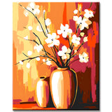 Paint by Numbers Flower Branches in Vases