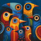 Painting by Numbers Birds Abstract