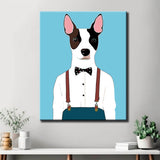 Painting by Numbers Dog with Suspenders