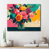 Painting by Numbers Flowers Bouquet of Roses