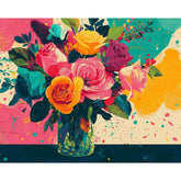 Painting by Numbers Flowers Bouquet of Roses